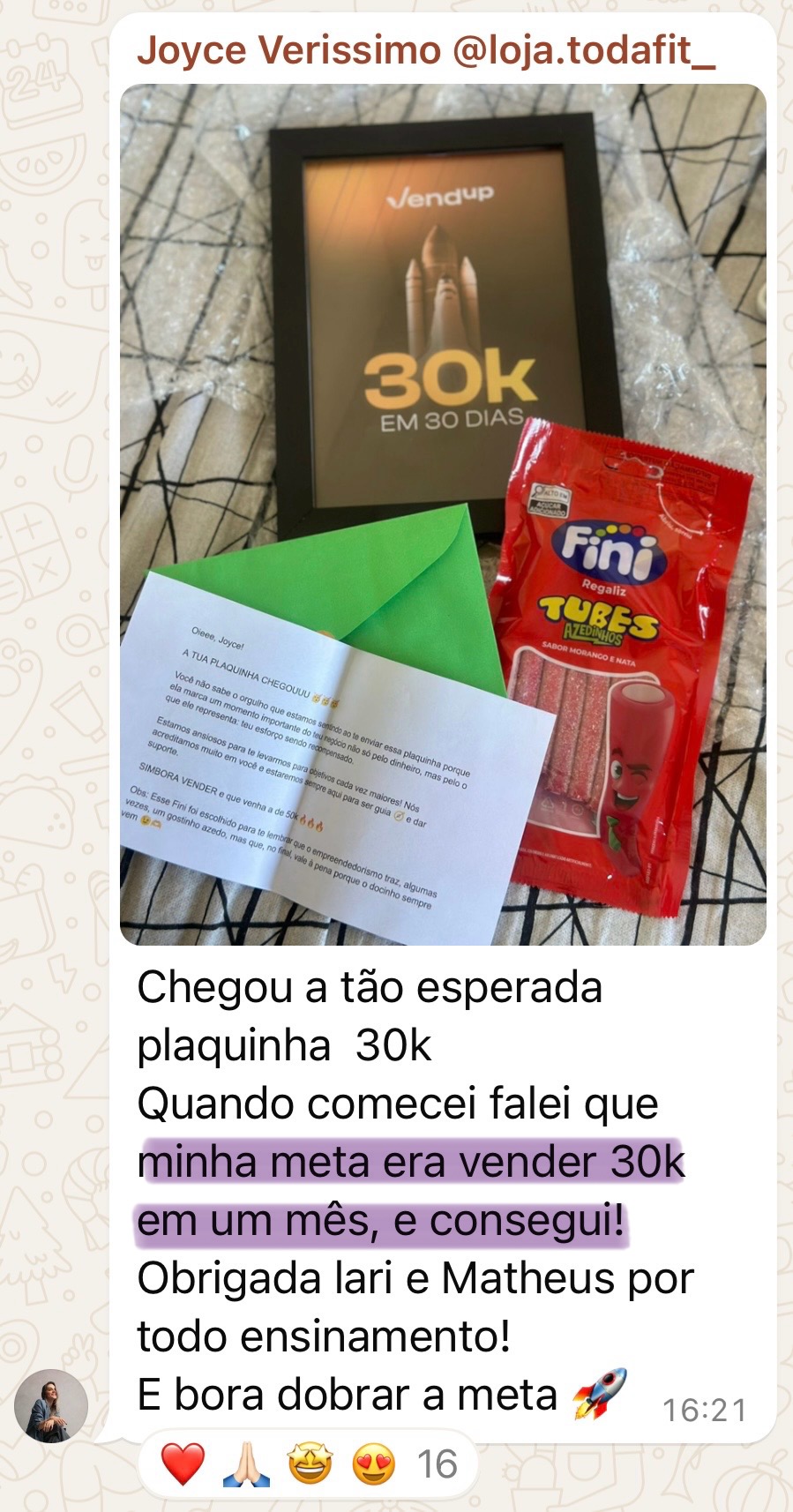 Mentorada Vendup 16